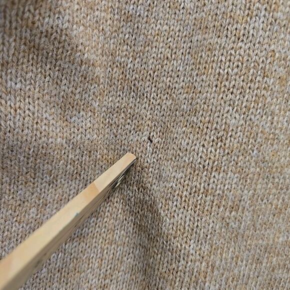 Vtg McGregor Mens Wool Cable-knit Sweater Vest Sz L Tan Preppy Academia Classic - Picture 8 of 8